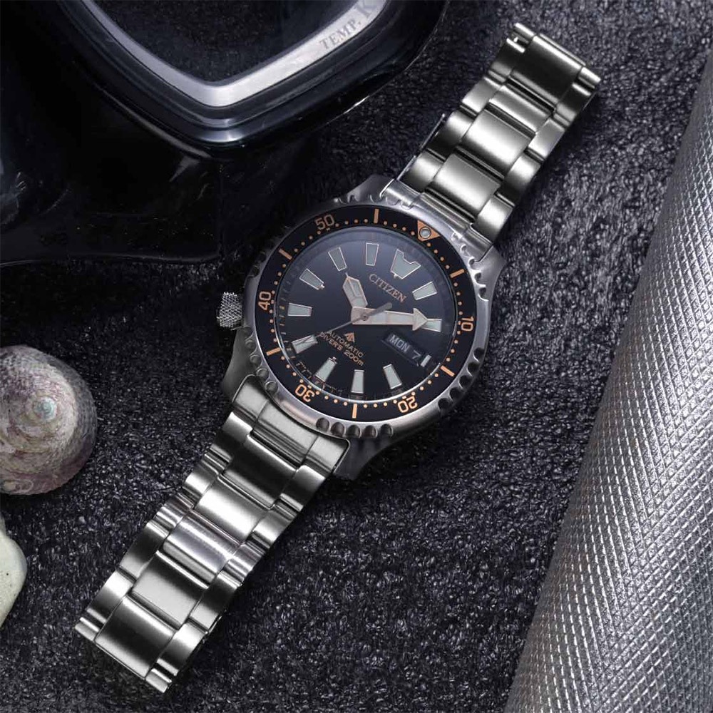 CITIZEN 星辰 PROMASTER 鋼鐵河豚復刻機械錶 附贈橡膠錶帶 NY0160-66E, , large