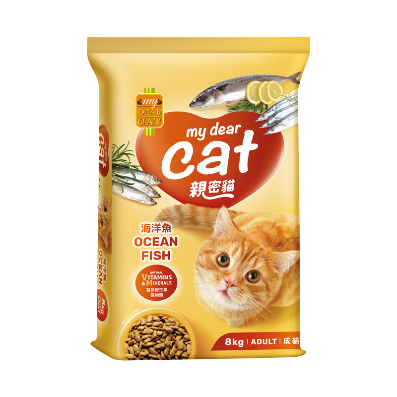 【MyDearCat 親密貓】成貓貓糧8kg -海洋魚口味, , large