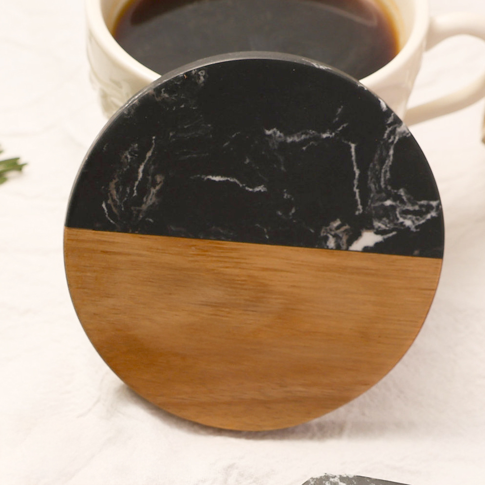 marble-and-acacia-wood-spliced-coaster, , large