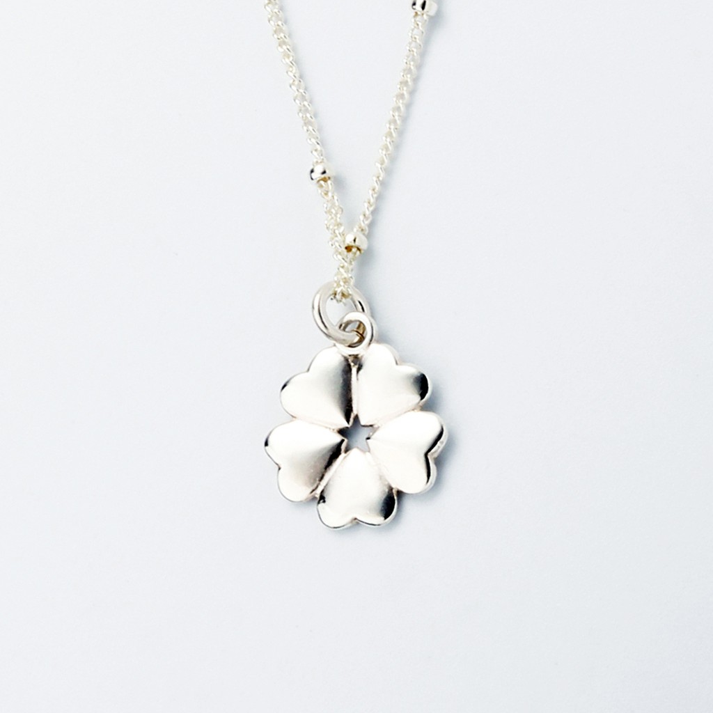 【Angel & Me】Love Clover s925 sterling silver necklace Valentine Day gift, , large