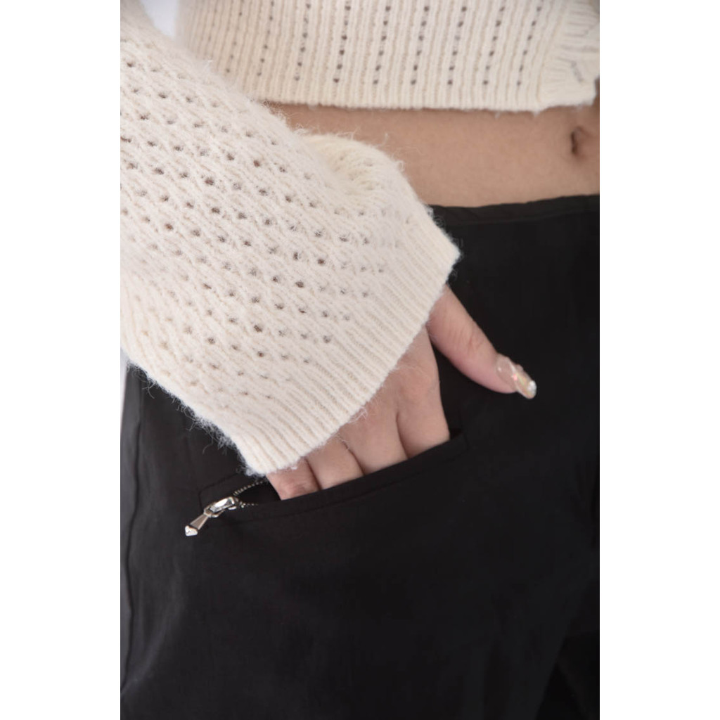 (M) liviana conti寬版黑色長褲二手衣, , large