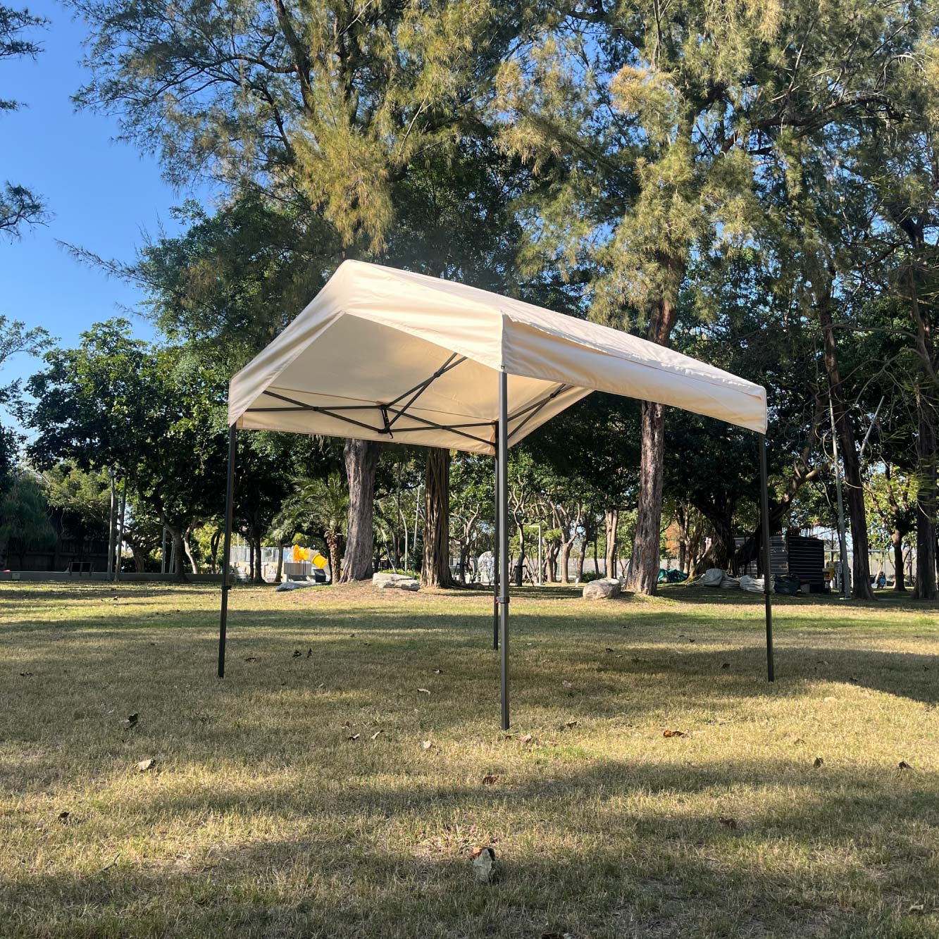 【振盛塑膠】八角山形帳（折疊式帳篷）/牛津布八角骨架/米色, , large