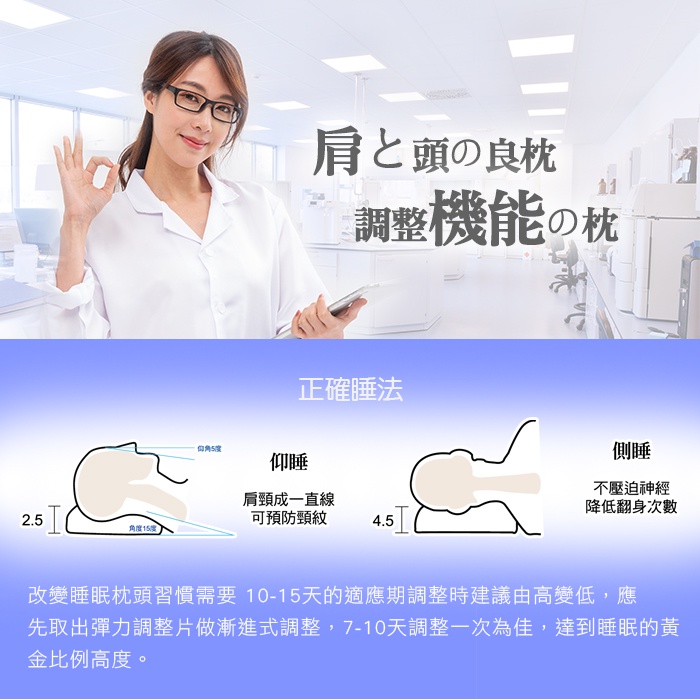 【日本旭川】AIRFit氧活力寶貝透氣好眠枕 6層可調高度透氣枕 3D立體透氣枕 防螨抗菌枕 可水洗枕 枕頭, , large