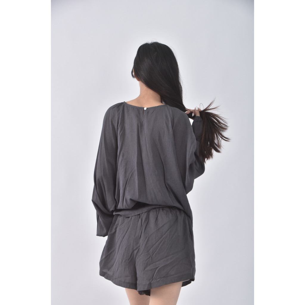 (S) 素面灰色套裝二手衣, , large