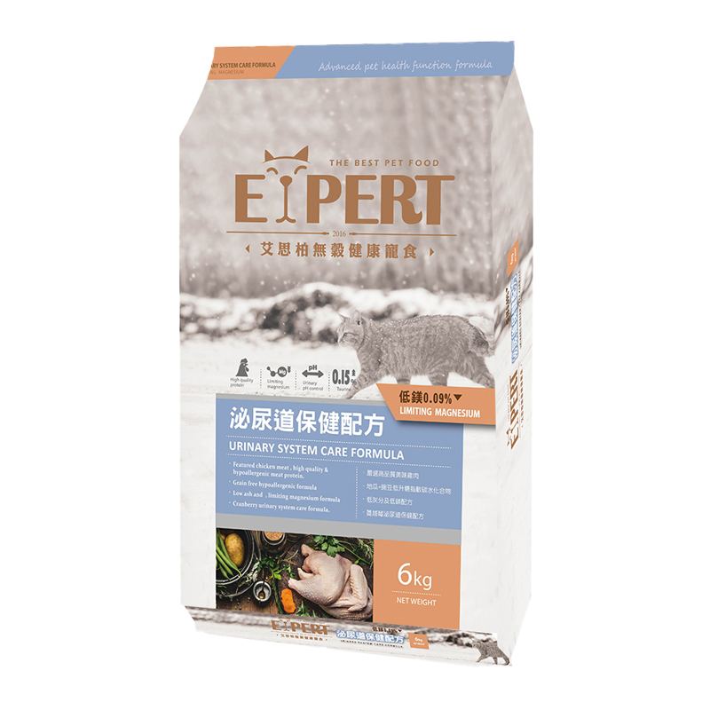 【福壽】EXPERT艾思柏 無穀貓食6kg-泌尿道保健配方, , large