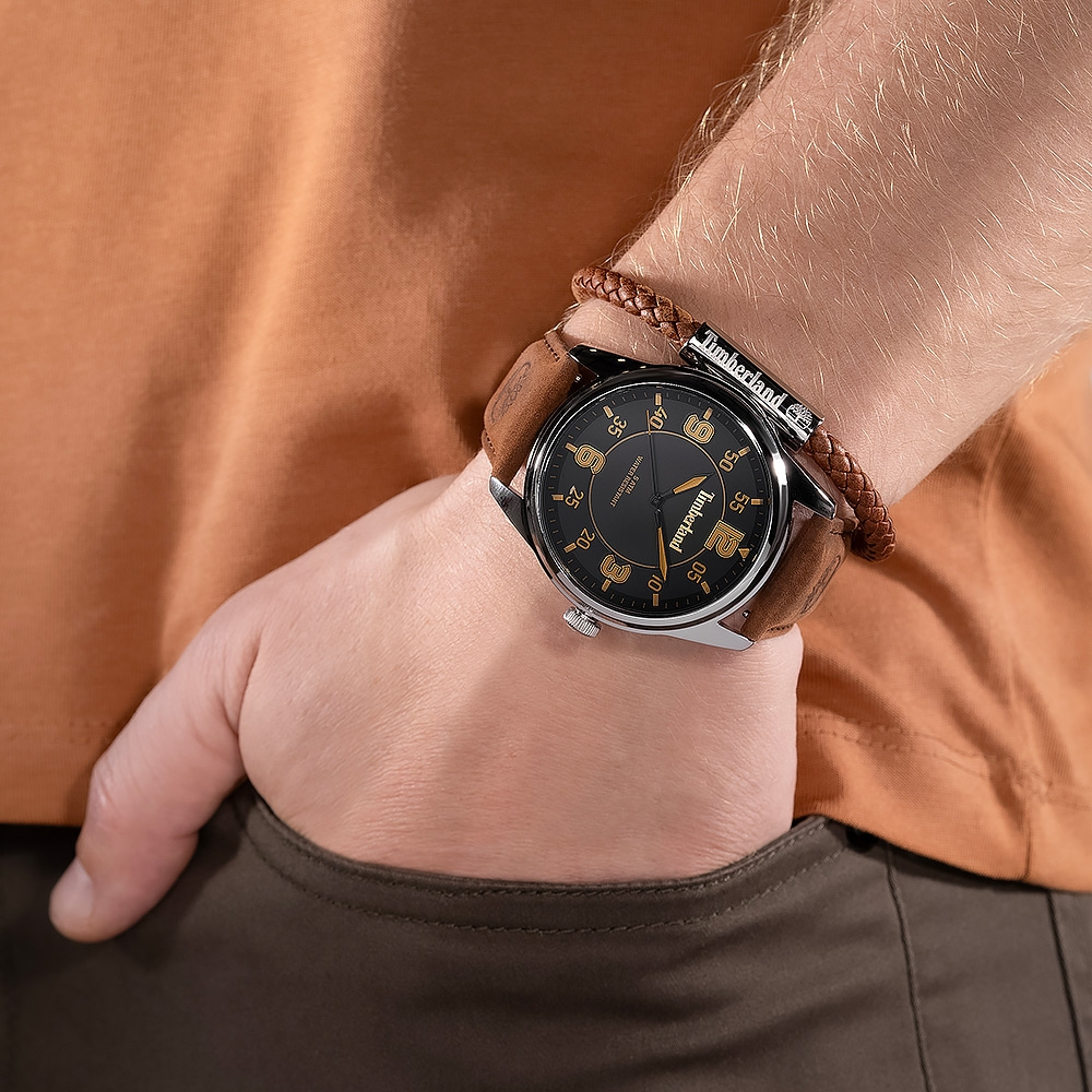 Timberland 天柏嵐 經典大三針手錶-45mm TDWGA0040901, , large
