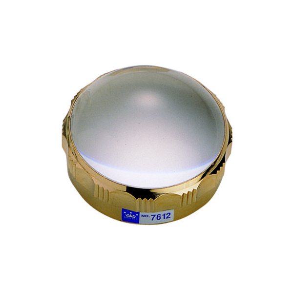 【 徠福 】KING LIFE 文鎮放大鏡(5倍鍍金色) / 個 NO.7612