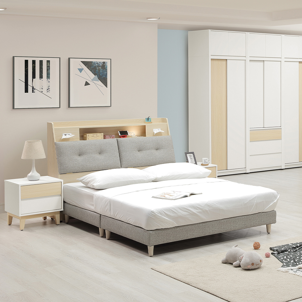 【唯熙傢俱】羅伊原木色5尺床頭箱, , large