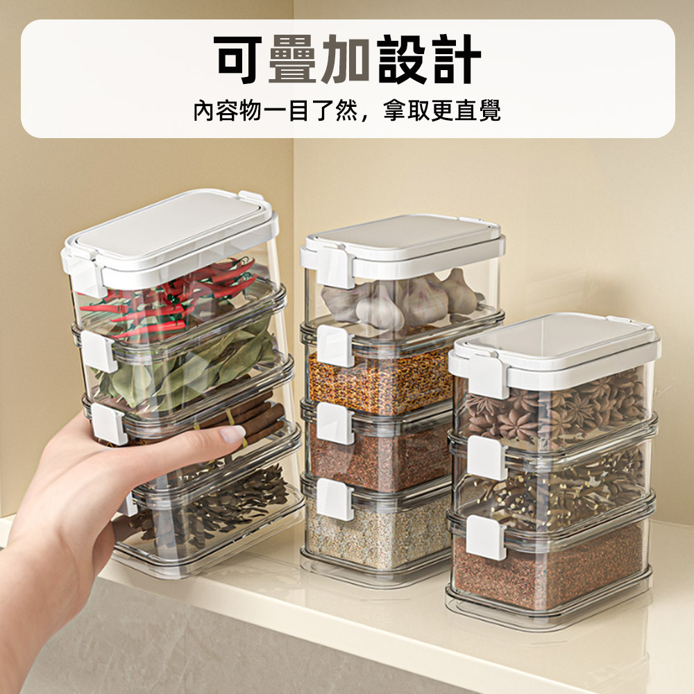 【上手家居】三層密封保鮮盒 白色三層(密封盒/小保鮮盒/透明保鮮盒/密封保鮮盒/手提保鮮盒), , large