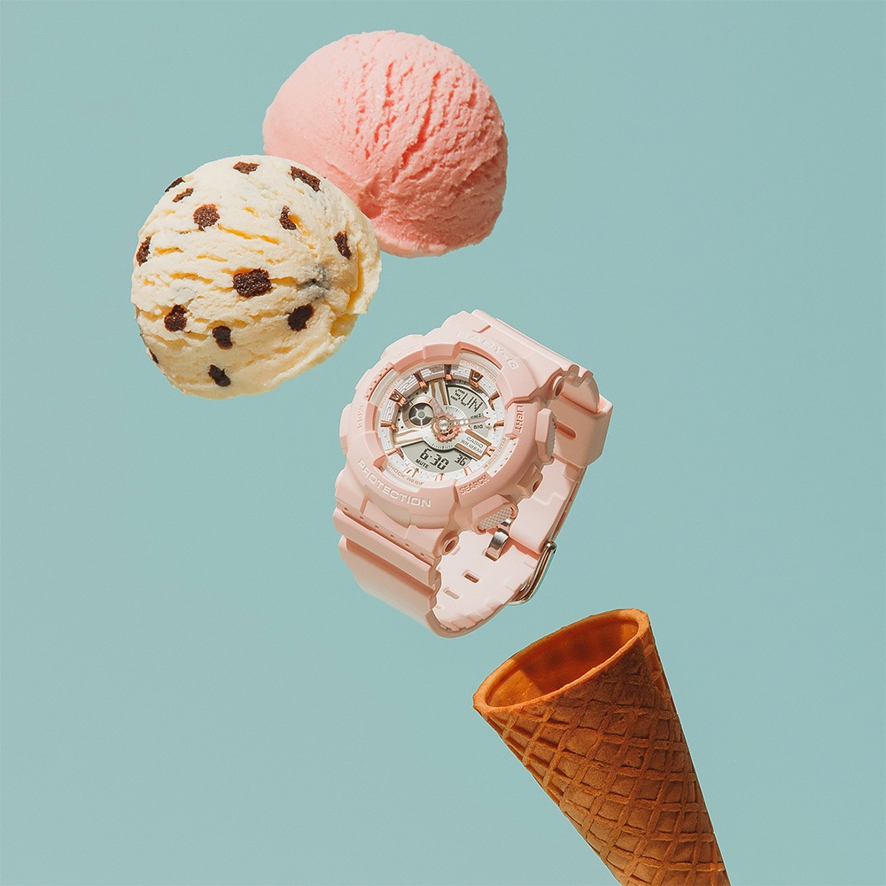 CASIO 卡西歐 Baby-G 街頭風格雙顯手錶 BA-110XRG-4A, , large