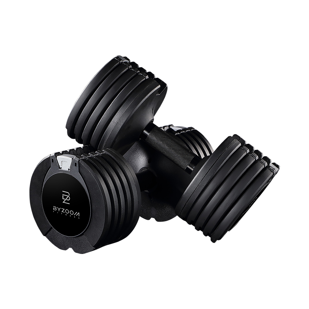 【BYZOOM FITNESS】Pure Series 11.3kg(25LB) 5段重量 可調式啞鈴, , large