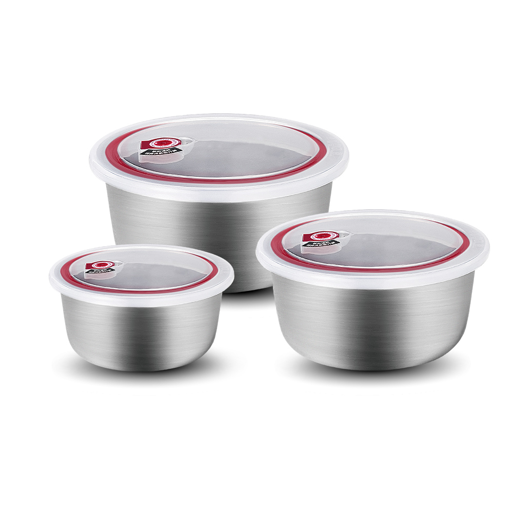 【Buffalo牛頭牌】萬用保鮮料理盆6件組,含蓋(304不鏽鋼/攪拌/烘焙/備料), , large