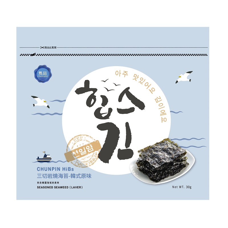 Chunpin HiBs 3 slices Seasoned Seaweed