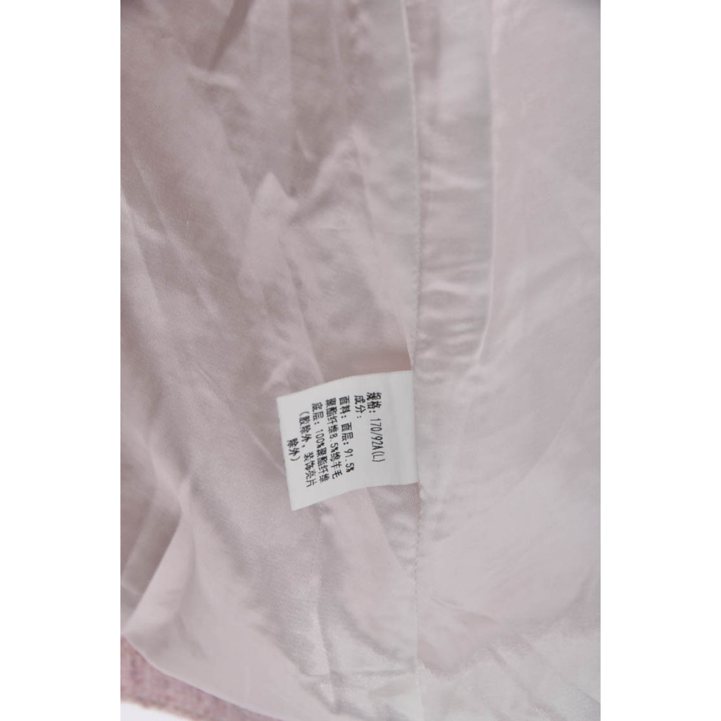 (L) 小香風排扣粉色外套二手衣, , large