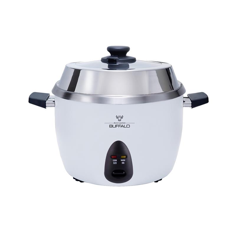 電鍋新基準【Buffalo牛頭牌】10人份極淨厲害電鍋/白TC18BW/可分離式牛頭鋼內鍋/304不鏽鋼, , large