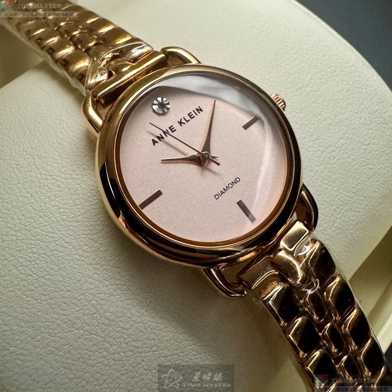 [星晴錶業]ANNE KLEIN手錶,30mm,AN00212粉紅錶面玫瑰金錶殼玫瑰金色精鋼錶帶款, , large