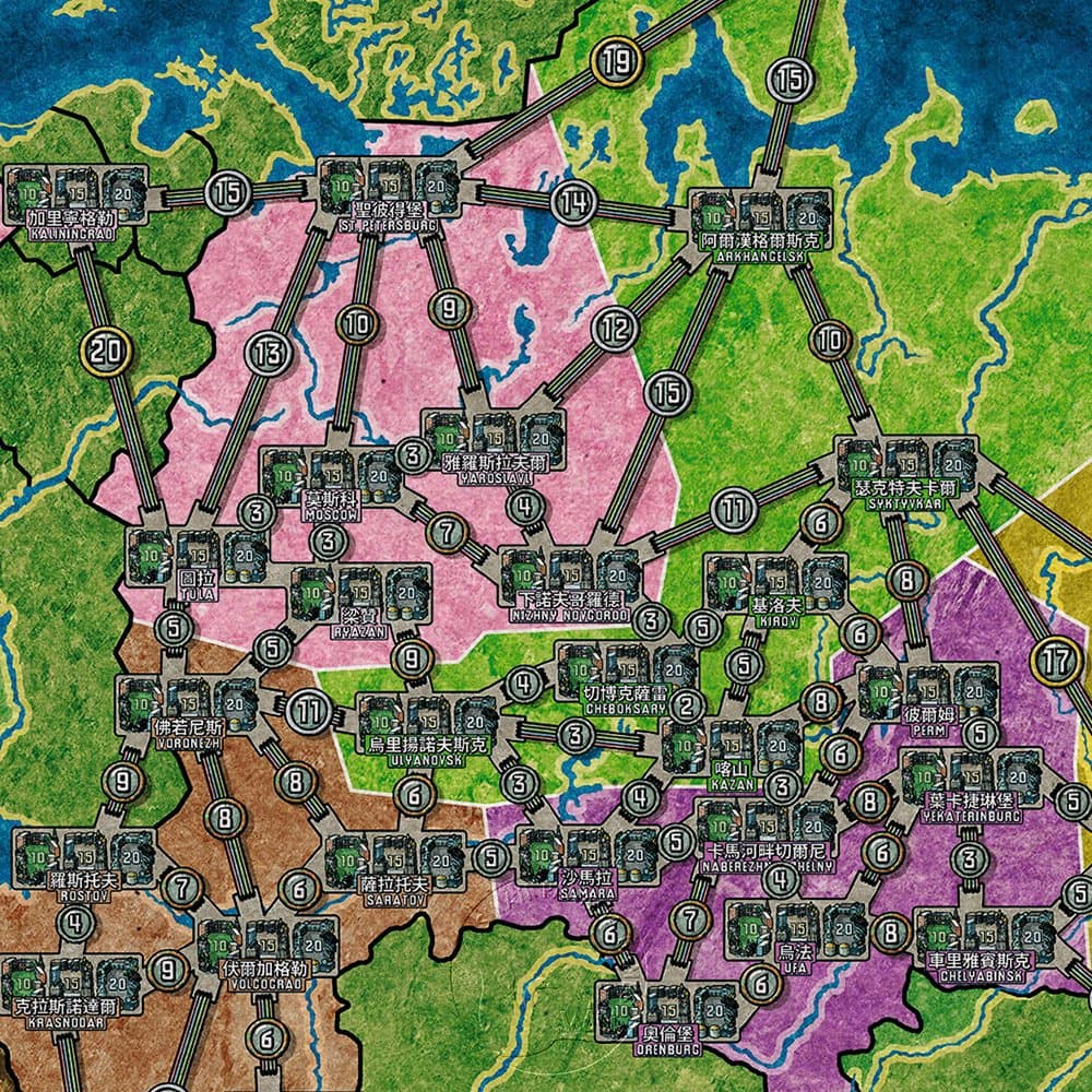 【新天鵝堡桌遊】電力公司擴充6：俄羅斯/日本地圖, , large