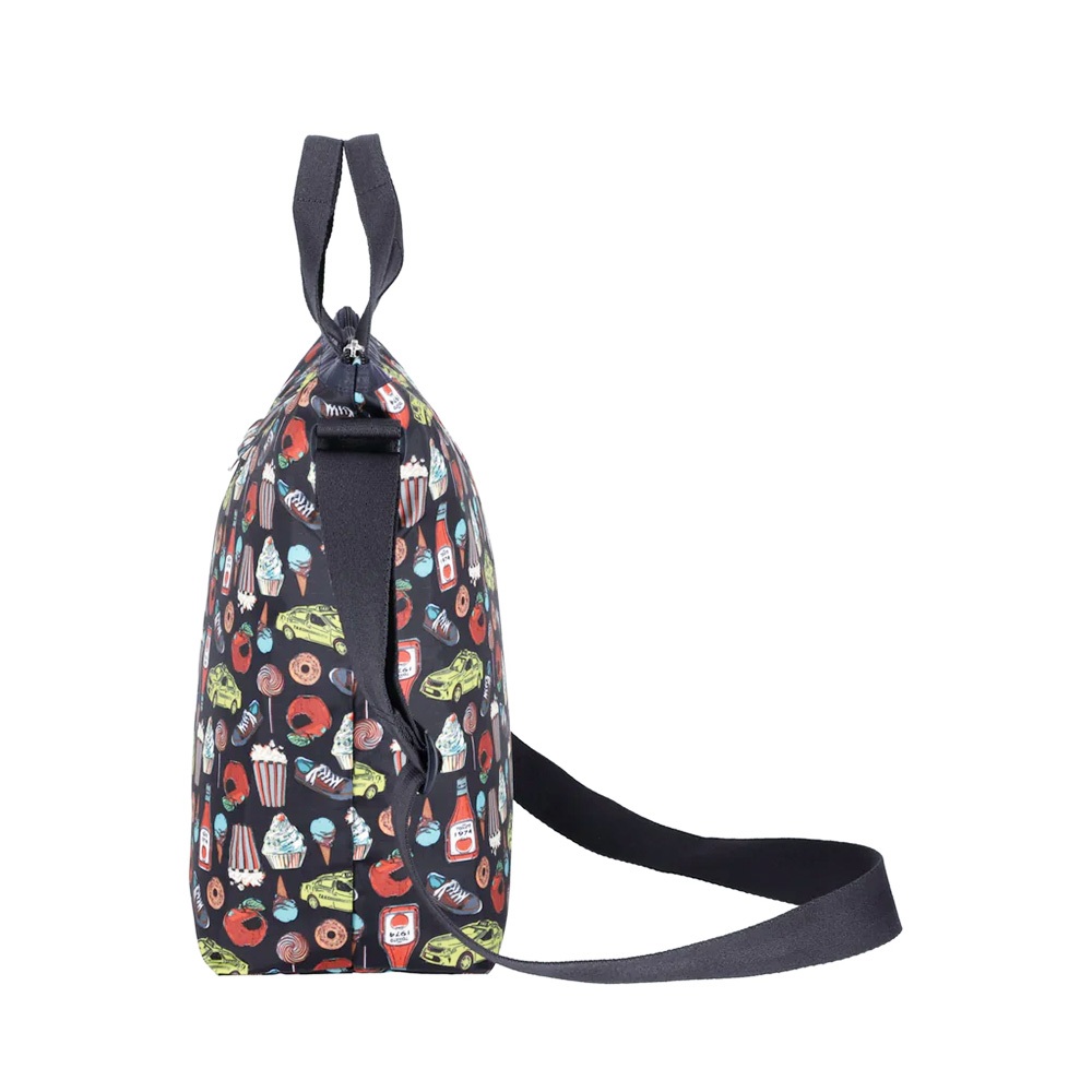 |快速出貨|Lesportsac Deluxe Easy Carry Tote 兩用托特包/ 紐約美食插畫風, , large
