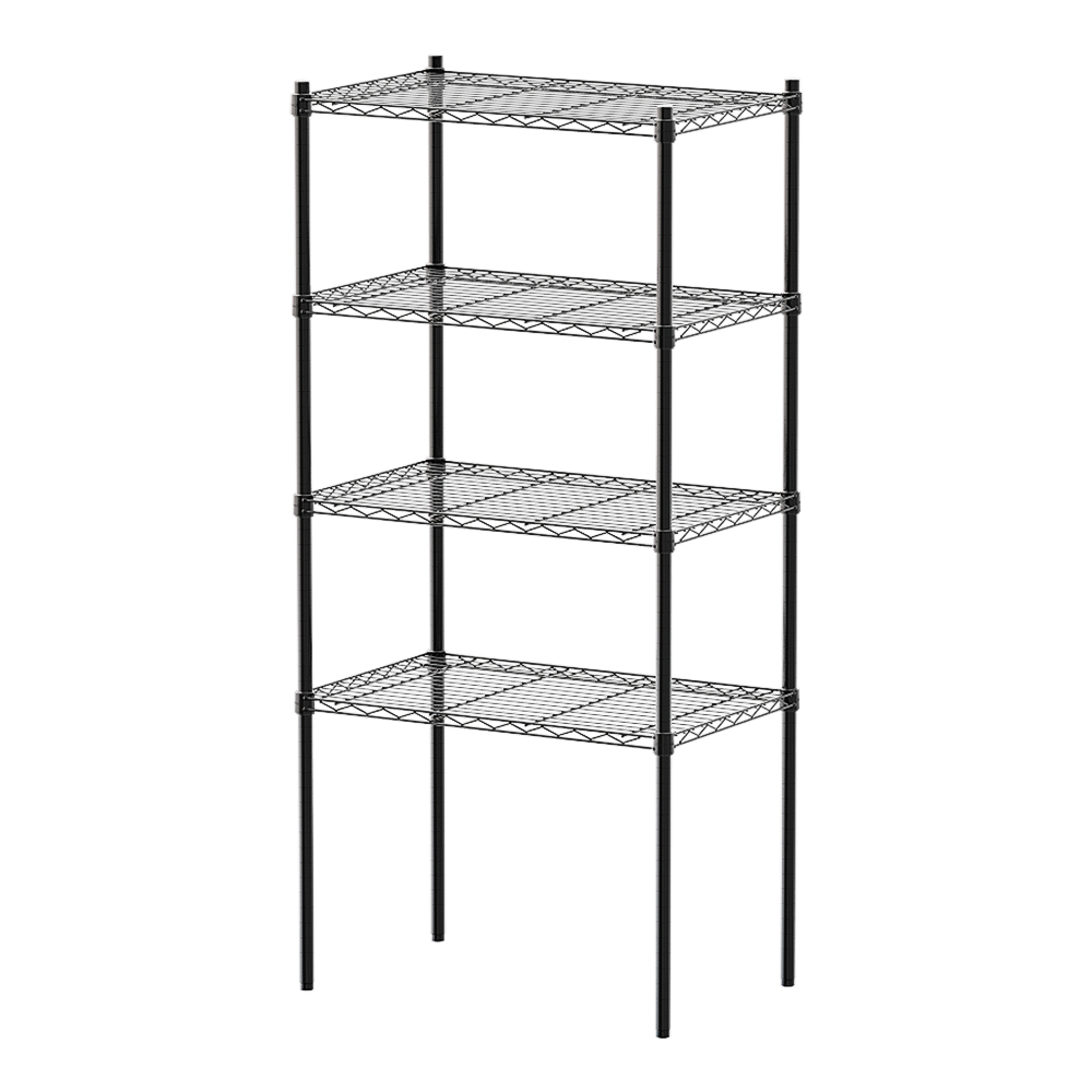 【Y HOUSE】70x45x150cm Lightweight Four-layer Iron Rack Iron Rack Shelf - Painted Black