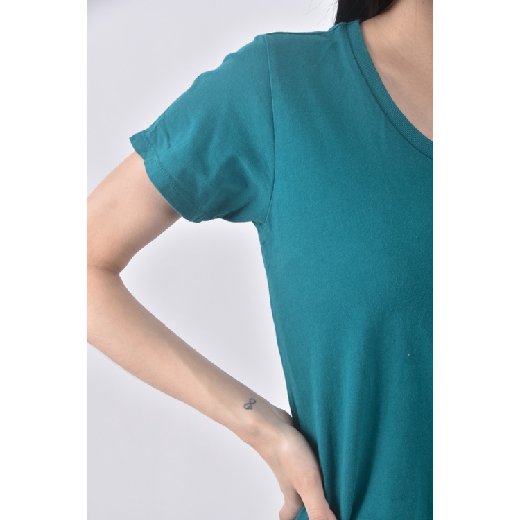 (S) lativ棉質純棉綠色短袖上衣二手衣, , large