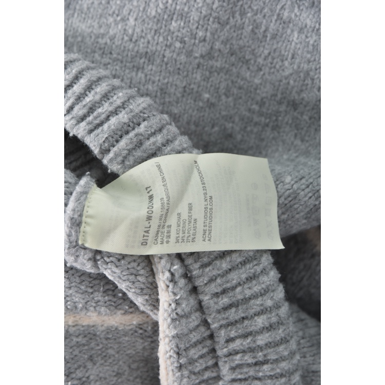 (2XL) genji條紋灰色長袖上衣二手衣, , large