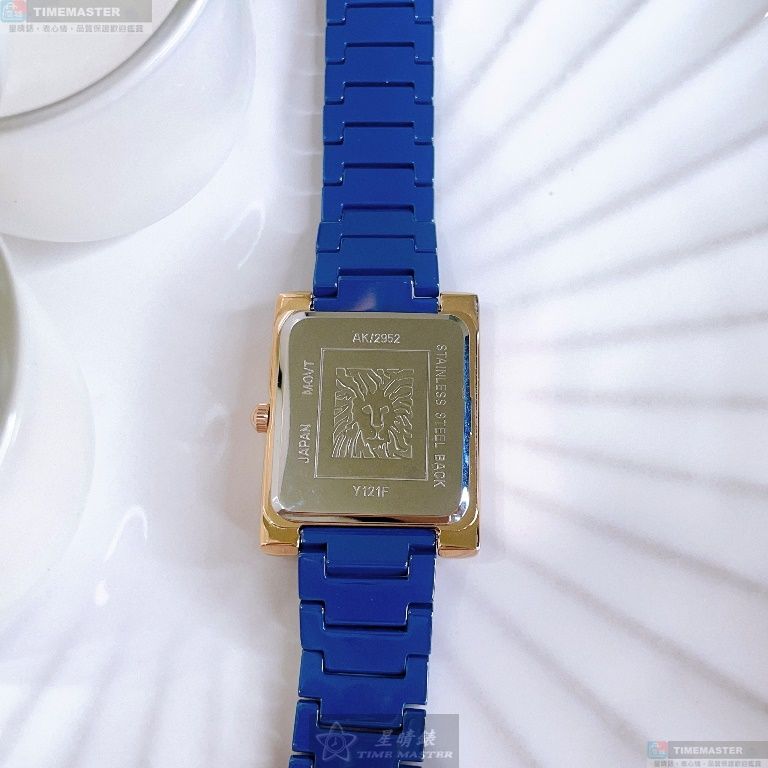 [星晴錶業]AnneKlein手錶,28mm, 36mm,AN00600寶藍色錶面寶藍錶殼寶藍精鋼錶帶款, , large