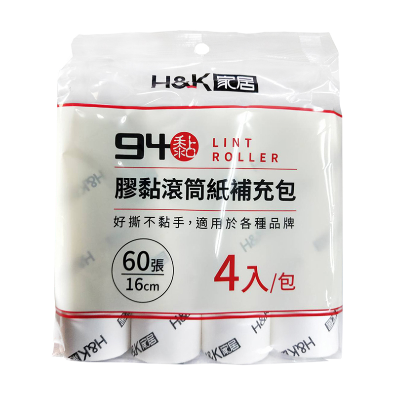 94黏膠黏滾筒紙補充包4入, , large