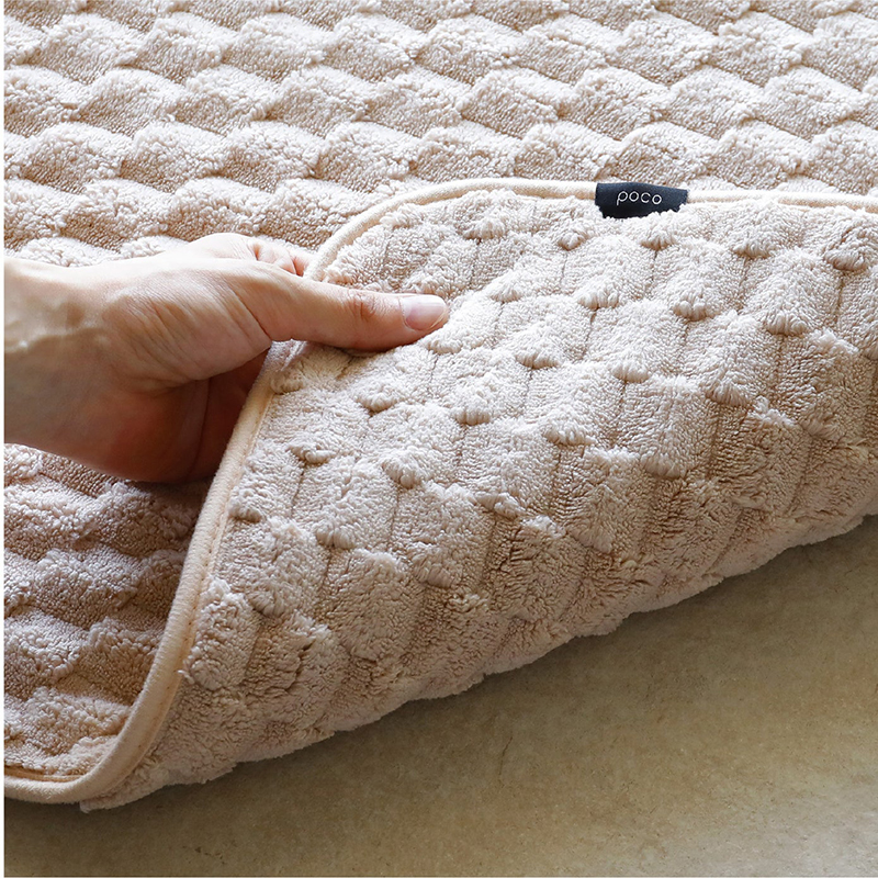 【CB JAPAN】carari poco格紋系列 超細纖維浴室踏墊, , large