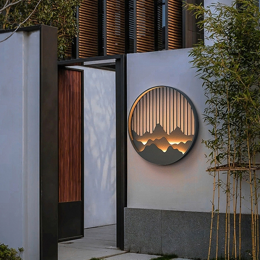 【H&R安室家】 LED戶外壁燈 玄關燈 庭園燈（OD-41B）, , large