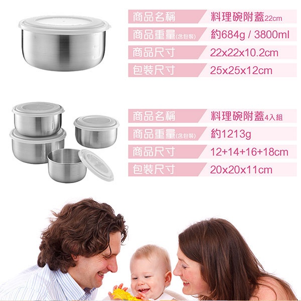 PERFECT 理想牌 極緻316不鏽鋼調理碗 無蓋22cm-Leidea樂德兒, , large