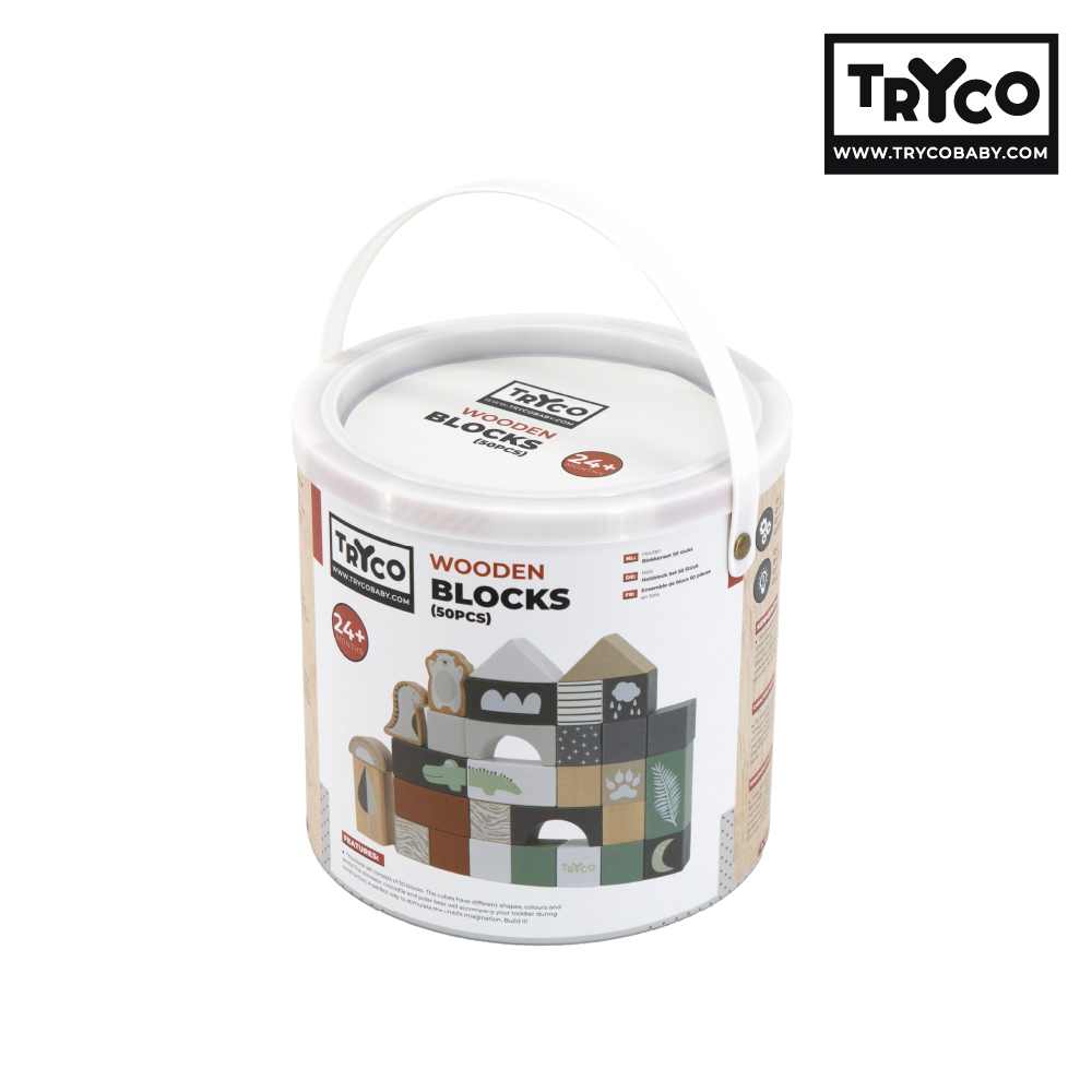 【Tryco】木質積木組_動物派對, , large