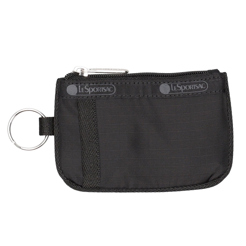 |快速出貨|Lesportsac Key Card Holder 極簡卡片零錢包 鑰匙包-酷黑, , large