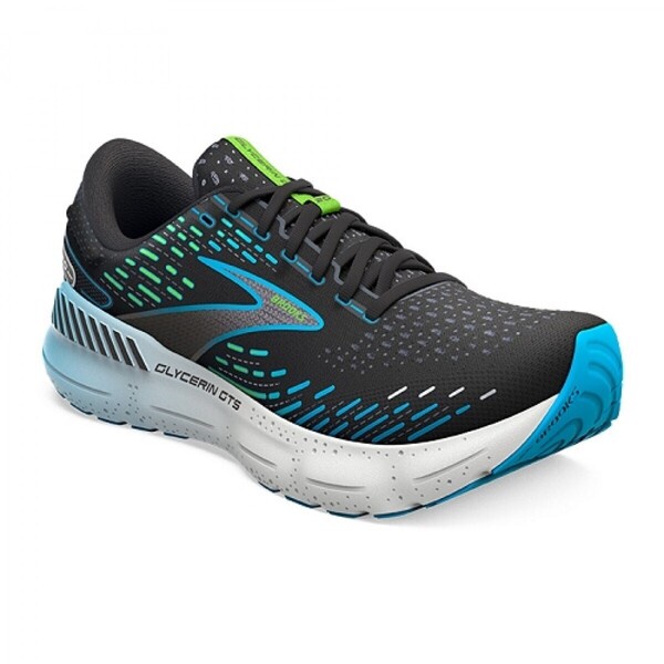 Brooks Glycerin Gts 20 男 慢跑鞋 運動 避震 緩衝 甘油系列 黑 藍 [1103831D006], , large