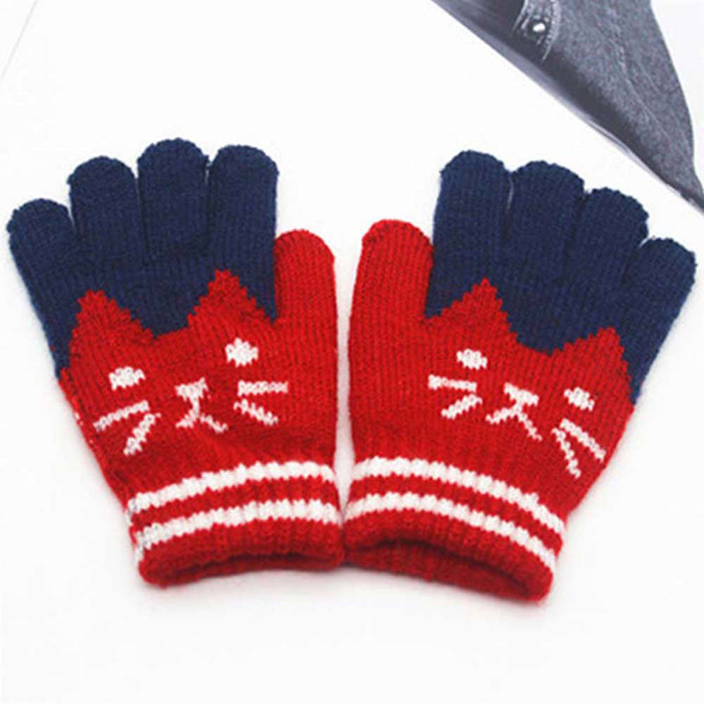 Cozy Cat Knit Mittens, , large