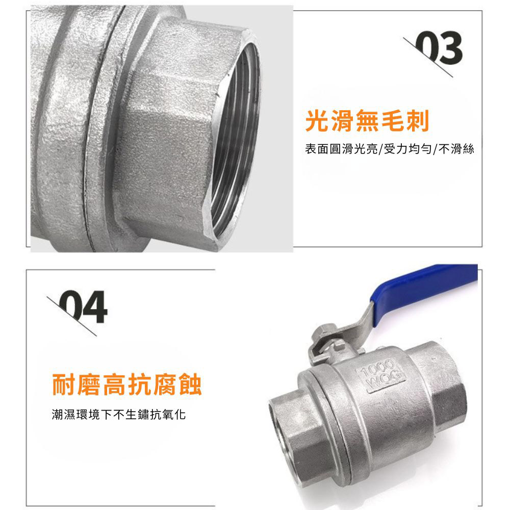 304不鏽鋼塞凡而 兩端內牙1/4(2分)DN8, , large