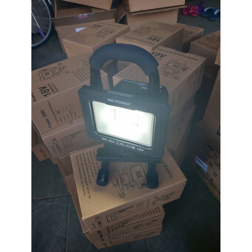 WIN五金 MK-POWER 單主機 20W 18V工作燈 探照燈 可直上牧田原廠電池 露營燈 登山燈 夜市照名單, , large