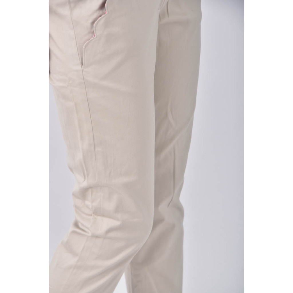 (L) knights bridge寬鬆杏色長褲二手衣, , large