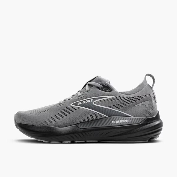 Brooks Glycerin Gts 22 男 慢跑鞋 超寬楦 彈力 支撐 緩震 灰 黑 [1104464E078], , large
