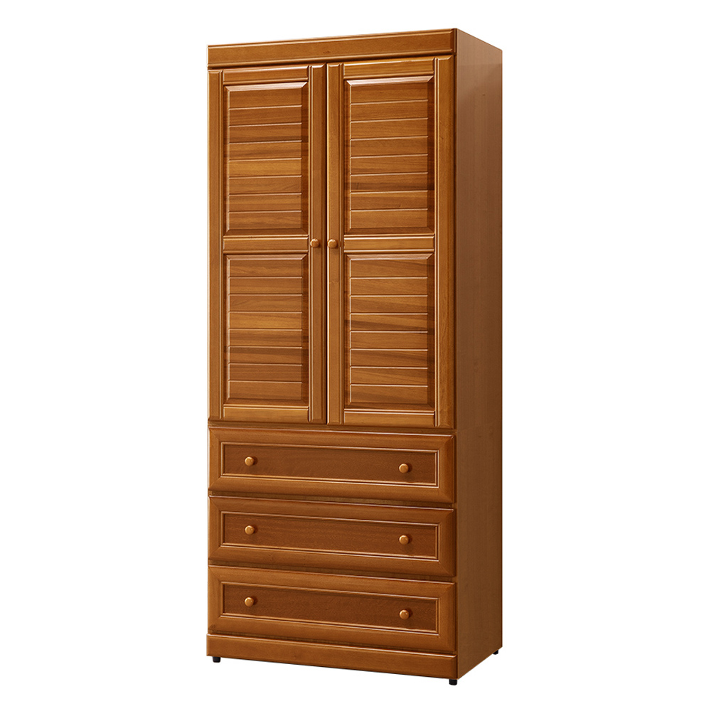 【唯熙傢俱】奧莉薇樟木色3x7尺衣櫃, , large
