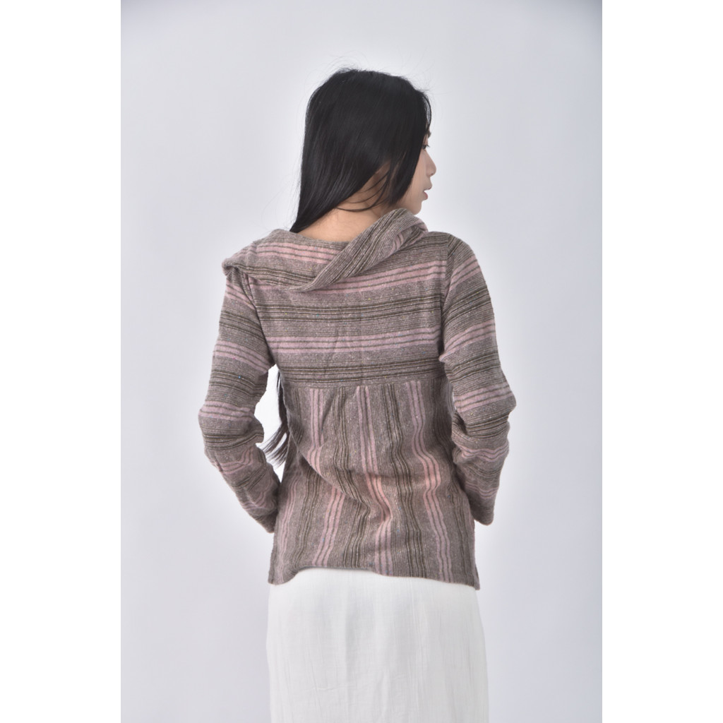 (F) bear two style混色粉色長袖上衣二手衣, , large