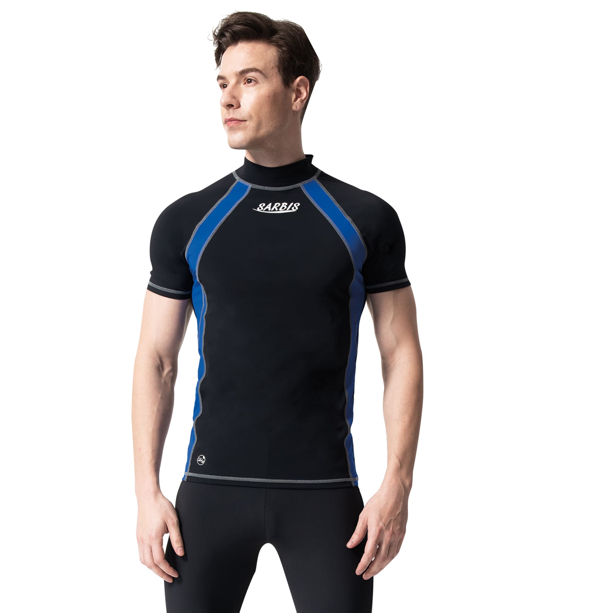 Monina Taiwan-made amphibious short-sleeved sunscreen jellyfish top unisex (suitable for both men and women) black -2L, , large