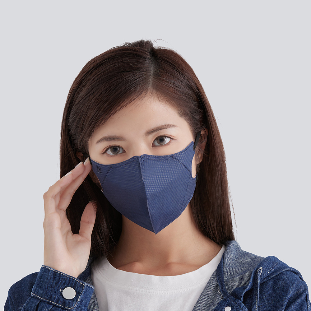 【Blue Eagle】Minimalist Black Series N95 3D Adult Medical Face Mask (3 Colors Mix ) 30 pack, , large