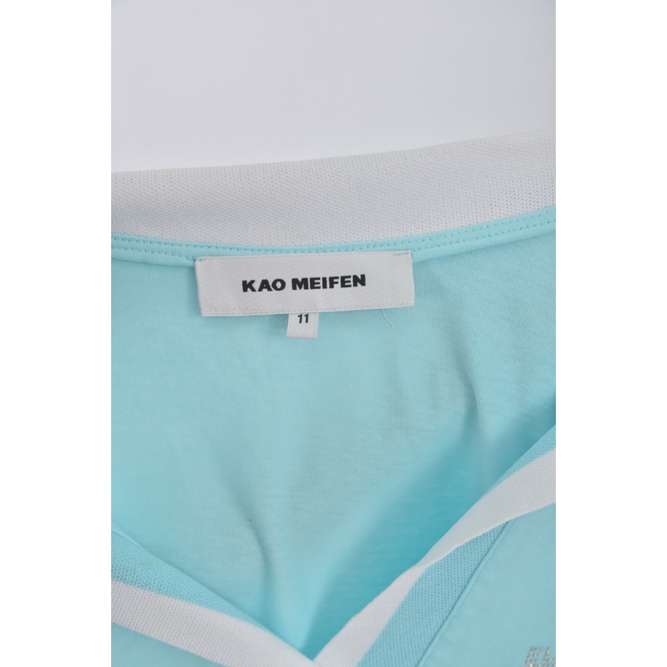 (S) kao meifen棉質藍色洋裝二手衣, , large