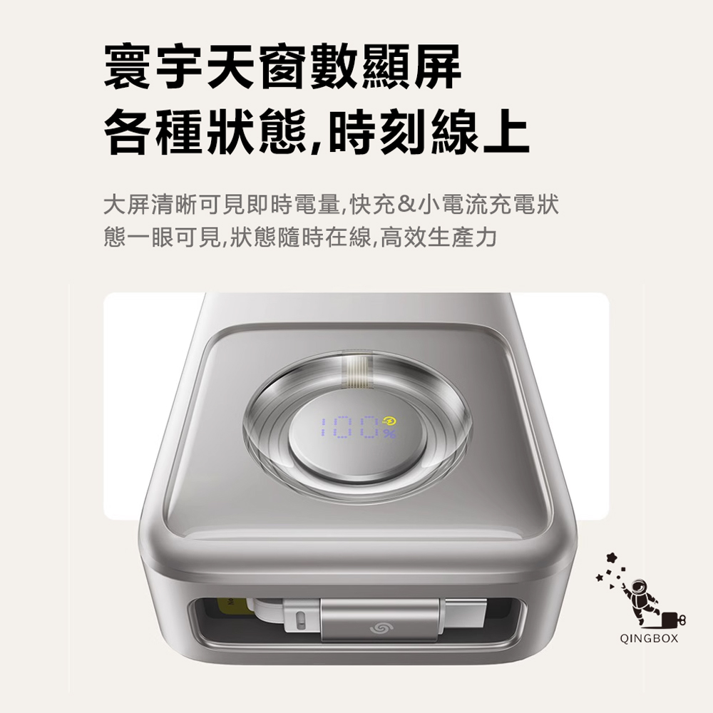 Baseus倍思 LQ Nomos PPLSC0120 65W伸縮線數顯快充行動電源Type-C 20000mAh 74Wh, , large