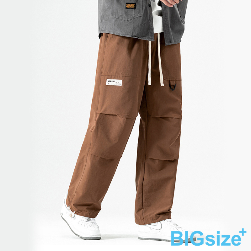 大尺碼-潮流墬感工裝褲-黑/棕/軍綠-0204172, , large