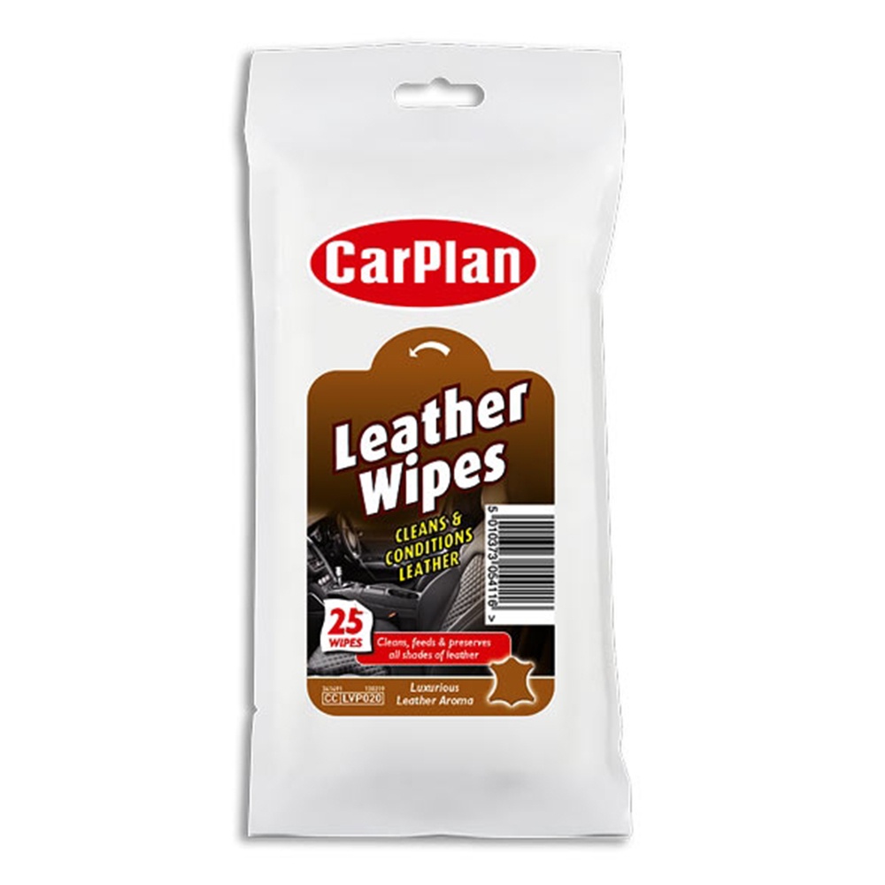 英國CarPlan Leather Wipes皮革保養擦拭紙巾, , large