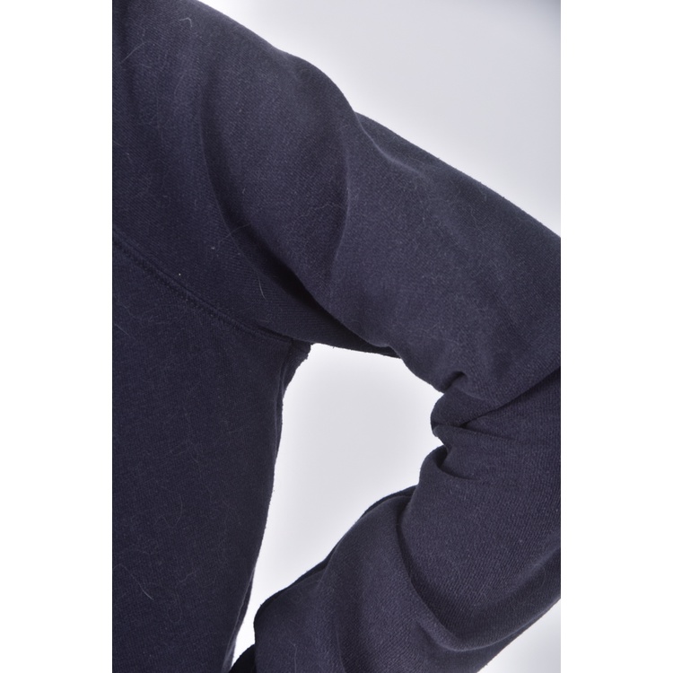 (M) abercrombie fitch質感棉質logo藍色長袖上衣二手衣, , large