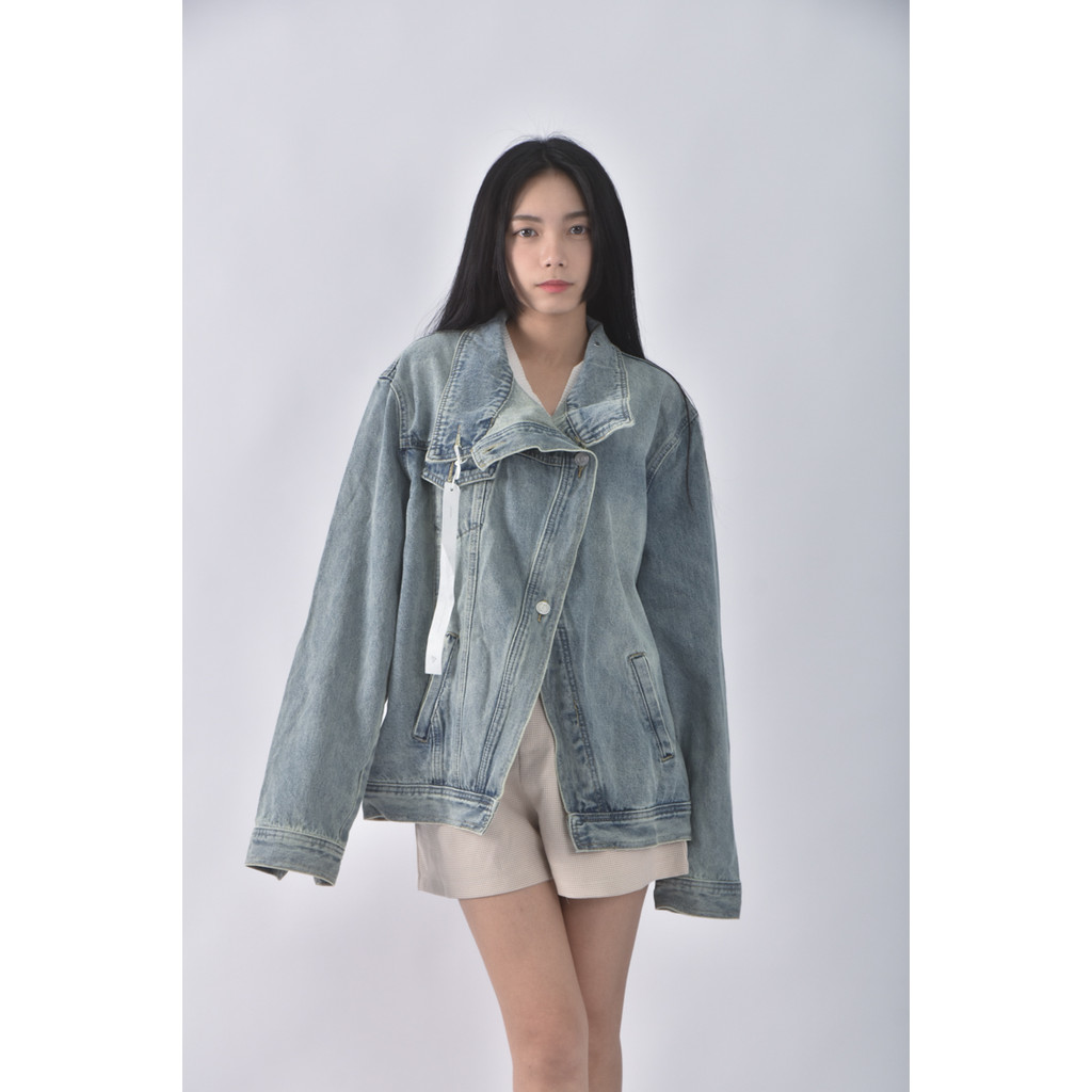 (S) jeans丹寧牛仔質感藍色外套二手衣, , large