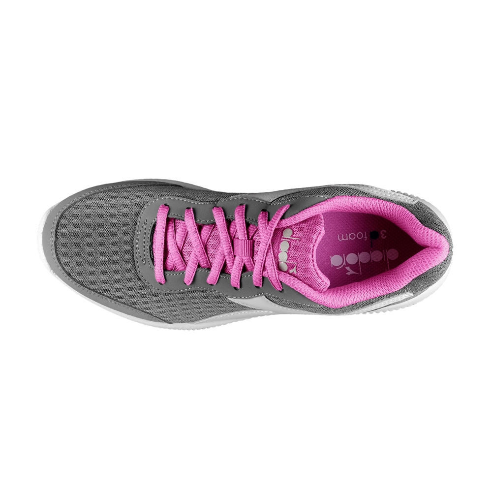 DIADORA迪亞多那 義大利進口 輕量運動慢跑鞋 EASY RUN 女運動鞋 女鞋 透氣 輕量 耐磨 防滑 灰 藍, , large