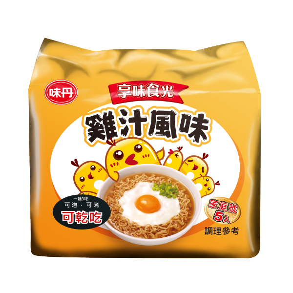 享味食光雞汁風味袋麵 70g x5, , large